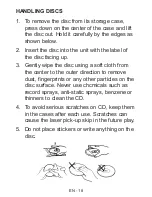 Preview for 18 page of DMTech CD5410 Instruction Manual