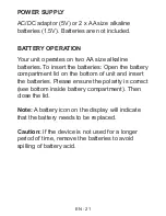 Preview for 21 page of DMTech CD5410 Instruction Manual