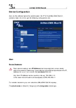 Preview for 7 page of DMX4ALL ArtNet-DMX Mux16 User Manual