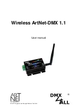 Предварительный просмотр 1 страницы DMX4ALL ArtNet-DMX STAGE-PROFI 1.1 User Manual