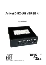 DMX4ALL ArtNet-DMX-UNIVERSE 4.1 User Manual preview