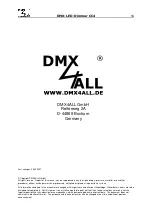 Preview for 16 page of DMX4ALL DMX-LED-Dimmer CC4 User Manual