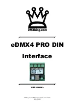 Preview for 1 page of DMXking 0105-3 User Manual