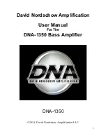 Предварительный просмотр 1 страницы DNA DNA-1350 User Manual