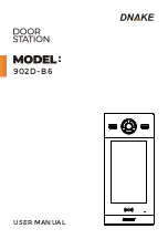 Dnake 902D-B6 User Manual предпросмотр