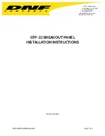 DNF Controls GTP-32 Installation Instructions предпросмотр