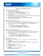 Preview for 1 page of DNP ID400DC2 Quick Reference Manual