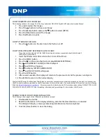 Preview for 2 page of DNP ID400DC2 Quick Reference Manual