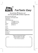 Preview for 48 page of DNT FunTastic Easy Owner'S Manual