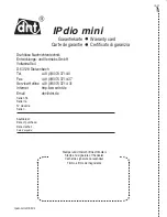 Предварительный просмотр 56 страницы DNT IP-dio mini User Manual