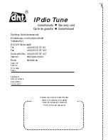 Preview for 104 page of DNT IPdio Tune User Manual