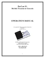 DNTLworks Equipment ProCart II Mobile Treatment Unit Operation Manual предпросмотр