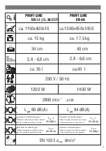 Предварительный просмотр 7 страницы DO IT+GARDEN PROFI LINE EH 34 Manual