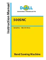 Preview for 1 page of DoAll 500SNC Instruction Manual