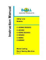 Preview for 1 page of DoAll C-3028NC Boxed Instruction Manual