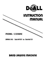 Preview for 1 page of DoAll C-3350NC Instruction Manual