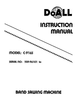 Preview for 1 page of DoAll C-916S Instruction Manual