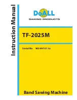 DoAll TF-2025M Instruction Manual preview