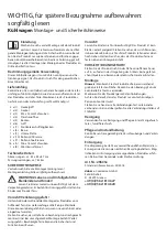 Предварительный просмотр 1 страницы dobar 29600e Assembly And Safety Instructions