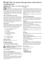 Preview for 1 page of dobar 58270 Assembly And Safety Instructions