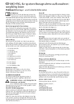 dobar 58413 Assembly And Safety Instructions preview