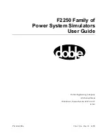 Предварительный просмотр 1 страницы doble f2250 series User Manual