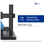 Dobot MOOZ-2 PLUS Operation Instructions Manual preview