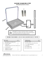 Dock Doctors SLIDING BOARDING STEP Assembly Instructions Manual preview