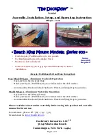 Preview for 1 page of DockCraft The DockSider 400 Series Assembly, Installation And Operating Instructions