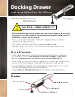 Preview for 1 page of Docking Drawer 0290-00046(W) Manual