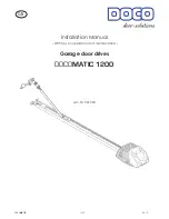 Doco DOCOMATIC 1200 Installation Manual preview