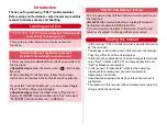 Preview for 2 page of Docomo arrowsbe F-05J Instruction Manual