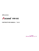 Preview for 1 page of Docomo Ascend HW-03E Instruction Manual