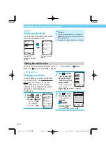 Preview for 322 page of Docomo Digital Mova SO503iS HYPER Manual