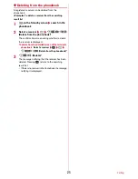 Предварительный просмотр 27 страницы Docomo F-02J Quick Instruction Manual