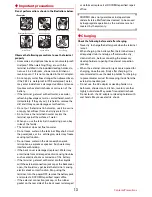 Preview for 15 page of Docomo F-04J Quick Instruction Manual