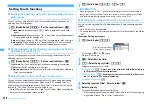 Предварительный просмотр 250 страницы Docomo F960I Instruction Manual