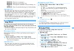 Предварительный просмотр 281 страницы Docomo F960I Instruction Manual