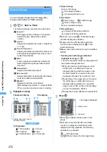 Preview for 274 page of Docomo FOMA D702iF Manuals