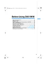 Preview for 27 page of Docomo FOMA D851IWM User Manual