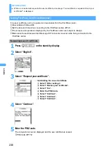 Предварительный просмотр 240 страницы Docomo FOMA D901i Manual