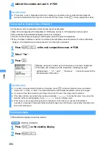 Предварительный просмотр 266 страницы Docomo FOMA D901i Manual