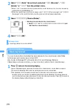 Предварительный просмотр 272 страницы Docomo FOMA D901i Manual