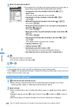 Предварительный просмотр 242 страницы Docomo FOMA D902i Manual