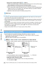 Предварительный просмотр 258 страницы Docomo FOMA D902i Manual