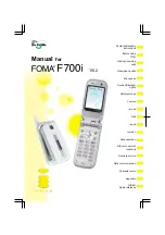 Docomo FOMA F700i Manual preview