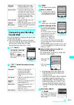 Предварительный просмотр 214 страницы Docomo FOMA N601i Manual