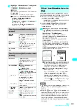 Предварительный просмотр 224 страницы Docomo FOMA N601i Manual