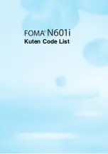 Предварительный просмотр 465 страницы Docomo FOMA N601i Manual