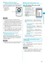 Предварительный просмотр 65 страницы Docomo Foma N705iu Instruction Manual